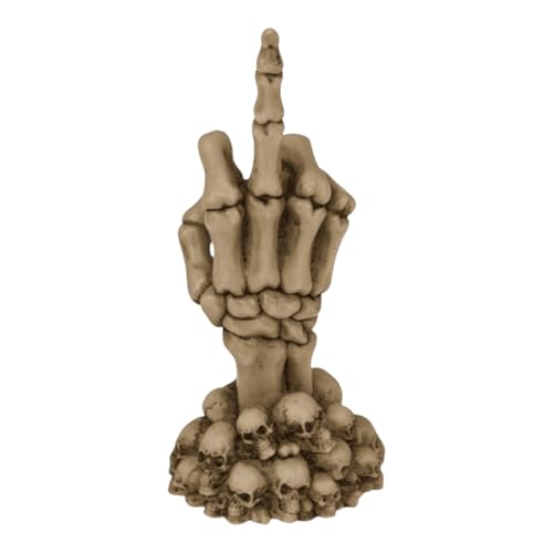 Out of the blue Skeletthand Mittelfinger Dekofigur von Out of the blue