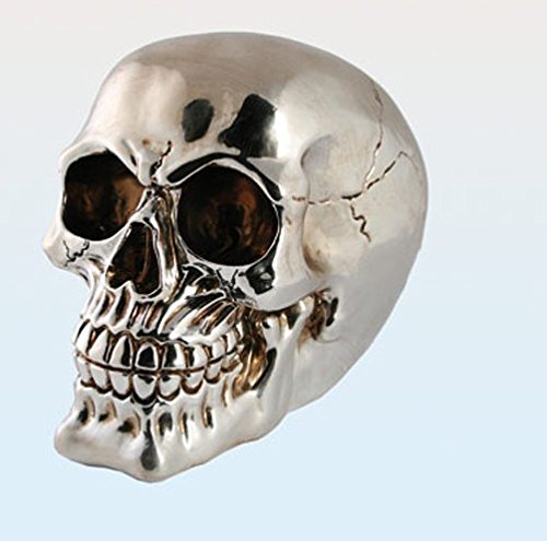 Out of the blue Totenkopf Spardose Skull Metallic versch. Farben, Farbe:antik Silber von Out of the blue