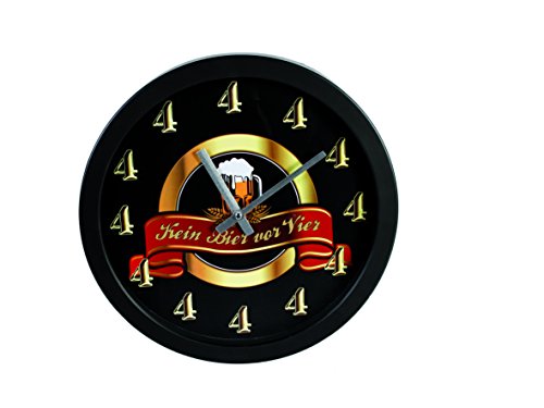 Out of the blue Wanduhr Kein Bier vor Vier – Mit Sound, 30 cm – Lustige Bieruhr für echte Genießer Out of the blue Wanduhr Kein Bier vor Vier – Mit Sound, 30 cm – Lustige Bieruhr für echte Genießer von Out of the blue