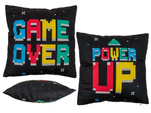 Out of the blue Wendekissen, Power Up & Game Over, mit Reissverschluss, ca. 40 x 40 cm, 100% Polyester, Gewicht: ca. 250g Out of the blue Wendekissen, Power Up & Game Over, mit Reissverschluss, ca. 40 x 40 cm, 100% Polyester, Gewicht: ca. 250g von Out of the blue