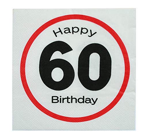 Roxan Out of The Blue Servietten Happy Birthday 60er von Out of the blue