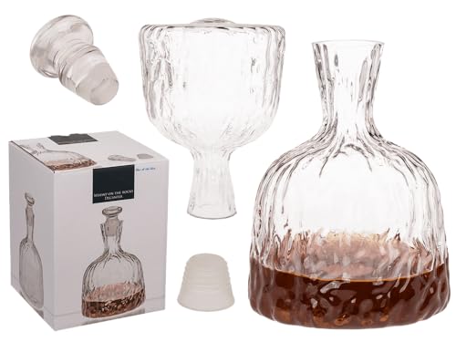 Whisky-Dekanter, On the Rocks, ca. 1300 ml, mit luftdichtem Stopfen, in Geschenkverpackung von Out of the blue