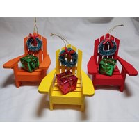 Adirondack Ornament, Weihnachtsstrand Stuhl Weihnachtsverzierung, Strandstuhl von OutIslandEssentials