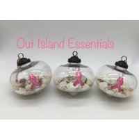 Brustkrebs-Bewusstseins-Ornament | Rosa Ornament Brustkrebs Schleife Pink Ribbon Erinnerung Brustkrebs-Bewusstseins-Ornament | Rosa Ornament Brustkrebs Schleife Pink Ribbon Erinnerung von OutIslandEssentials