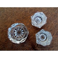 Set 3 Salzschälchen Mini Glas Schale Vintage von OutOfData