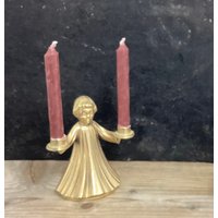 Messing Engel Mit 20 Kerzen Vintage Kerzenhalter von OutOfMyBarn