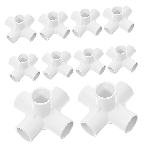 Outanaya 10 Stück Teiliges PVC Fitting Rohrverbinder für Gewächshäuser und Zelte PVC Tee für Möbel und Bauanwendungen Langlebig und Korrosionsbeständig Outanaya 10 Stück Teiliges PVC Fitting Rohrverbinder für Gewächshäuser und Zelte PVC Tee für Möbel und Bauanwendungen Langlebig und Korrosionsbeständig von Outanaya