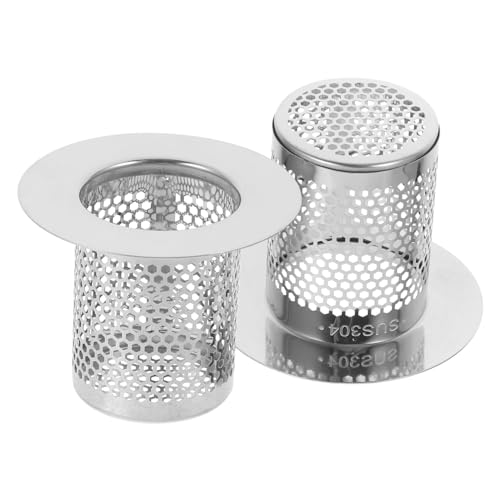 Outanaya 2 Stück Abflusssieb Hochwertiger Abflussfilter für Dusche und Waschbecken Effektiver Haarfänger Einfache Installation Einsetzbar Schützt vor von Outanaya