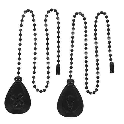 Outanaya 2 Stück Deckenventilator Zugkette Verlängerung Bead Chain für Deckenventilatoren und Tischlampen Individuell Anpassbar Elegantes Design Einfache Handhabung für Wohnräume von Outanaya