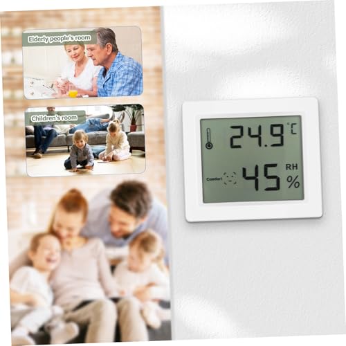 Outanaya 2 Stück Digitales Raumthermometer Hygrometer Kompakter Temperatur Luftfeuchtigkeitsmonitor für Babyzimmer Senioren Haustiere Großer Lcd display Stehend oder Hängend Verwendbar von Outanaya