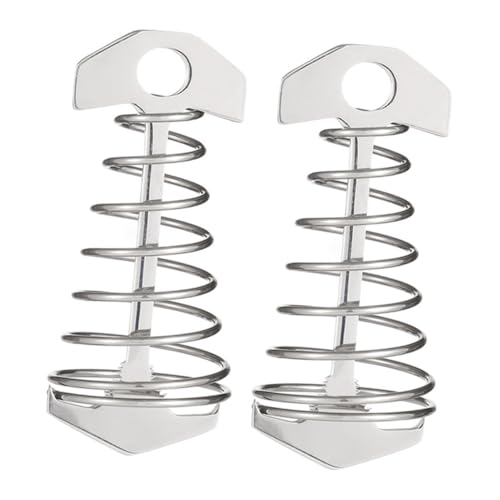 Outanaya 2 Stück Edelstahl Zeltheringe Skelett Design Robust Korrosionsbeständig Leicht Zeltnägel für Outdoor Camping Zeltbefestigung Windfest und Tragbar von Outanaya