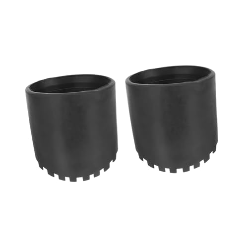 Outanaya 2 Stück Leiterfußschutz Gummifüße Rutschfest Leiterfußkappen aus Langlebigem Material mit Vergrößerter Auflagefläche für Stabile Trittsicherheit und Bodenschutz bei Leitern von Outanaya