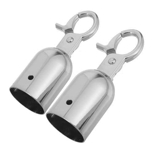 Outanaya 2 Stück Teiliges Metall Kordelendverschluss mit Haken Robuster Seilstopper aus Legierung Einfach zu Befestigen Silberfarbene Endkappen für Absperrseile Sicherer Halt und Outanaya 2 Stück Teiliges Metall Kordelendverschluss mit Haken Robuster Seilstopper aus Legierung Einfach zu Befestigen Silberfarbene Endkappen für Absperrseile Sicherer Halt und von Outanaya