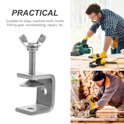 Outanaya 2 Stück Teiliges Mini C zwingen aus Edelstahl Robuste Schwere Schraubzwingen mit Öffnung Kompakte Metallklemmen für DIY Einfache Handhabung Langlebig und Vielseitig Einsetzbar von Outanaya