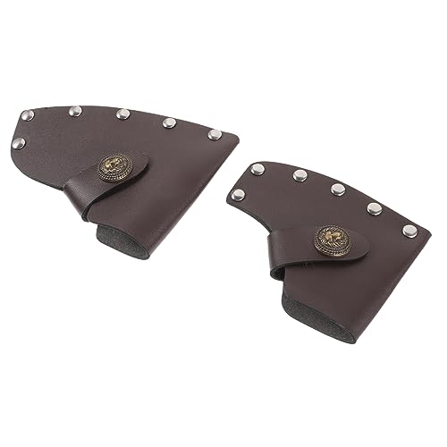Outanaya 2 Stück Wiederverwendbare Axtkopfschutz Abdeckung Robuste Schutzhülle für Outdoor Aktivitäten Zubehör für Camping und Gartenarbeit Zufällige Farbe Zufällige Farbe von Outanaya