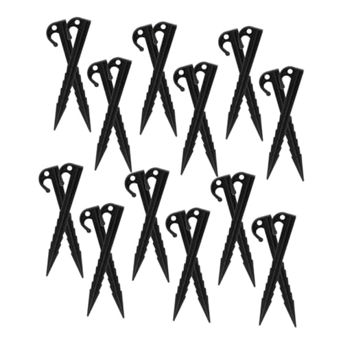 Outanaya 40 Stück Zeltnägel aus Verstärktem Kunststoff Sturmsichere Erdanker für Camping Strand Schnee Robuste Zeltheringe für Zeltbefestigung und Outdoor aktivitäten von Outanaya