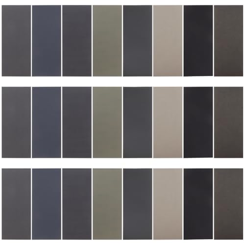 Outanaya 56 Stück Teiliges Nass Trockenschleifpapier Feinkörniges Schleifpapier Körnung Langlebige Schleifblätter für Holz Metall Kunststoff Präzises Polieren und Schleifen von Outanaya