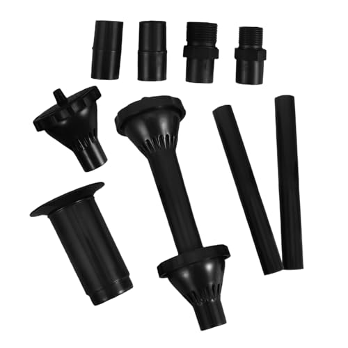 Outanaya 9 Stück Teiliges Fontänendüsen set aus Robustem Kunststoff Vielseitige Teichpumpen aufsätze für Garten Aquarium Pool mit Verlängerungsrohren zur Strömungsanpassung und von Outanaya