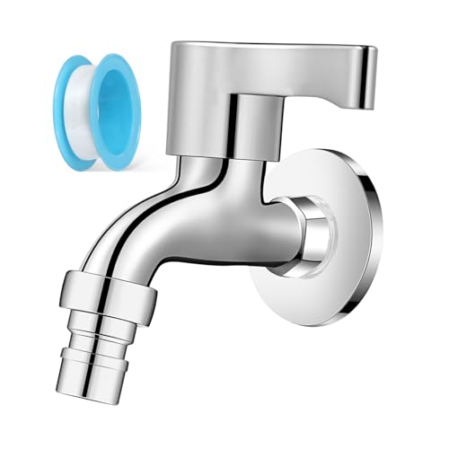 Outanaya Alloy Kupfer Waschmaschinen Wasserhahn Wandmontiert Wasserspender mit Dichtungen Auslaufsicher für Garten Küche Waschküche Moderne Langlebige Armatur von Outanaya