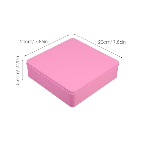 Outanaya Große Quadratische Blechdose mit Dicht Schließendem Deckel Dekorative Aufbewahrungsbox aus Metall für Kekse Snacks und Geschenke Stilvolle Küchenorganisation Rosa Design Outanaya Große Quadratische Blechdose mit Dicht Schließendem Deckel Dekorative Aufbewahrungsbox aus Metall für Kekse Snacks und Geschenke Stilvolle Küchenorganisation Rosa Design von Outanaya