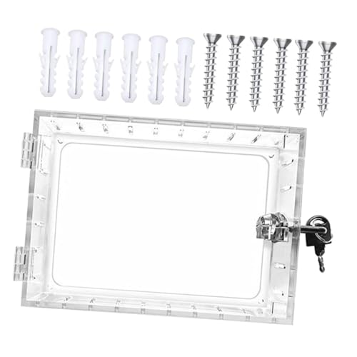 Outanaya Transparente Thermostat Schutzbox mit Schloss und Schlüssel Wandmontage Feuerfeste Thermostatabdeckung Kleine Leichte Thermostat Box für Zuhause und Büro von Outanaya