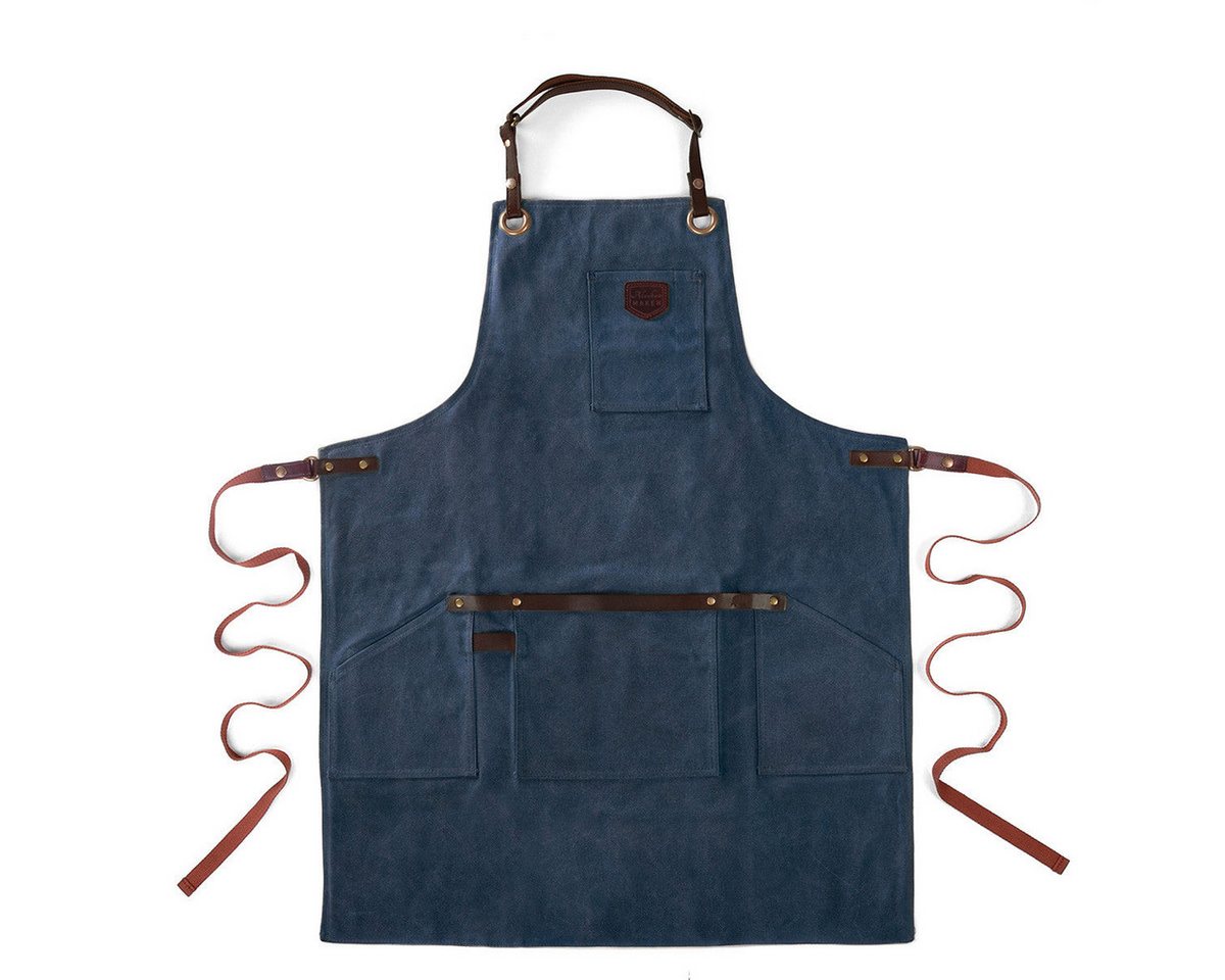 Outbacker Umhängeschürze Schürze No. 547 aus gewachstem Canvas & echtem Leder mit Taschen Outbacker Umhängeschürze Schürze No. 547 aus gewachstem Canvas & echtem Leder mit Taschen von Outbacker
