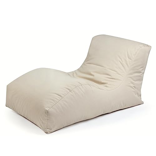 Wave Plus beige Der Outdoor-Sitzsack für den Garten und die Terrasse Ganzjährig Outdoor geeignet von Outbag