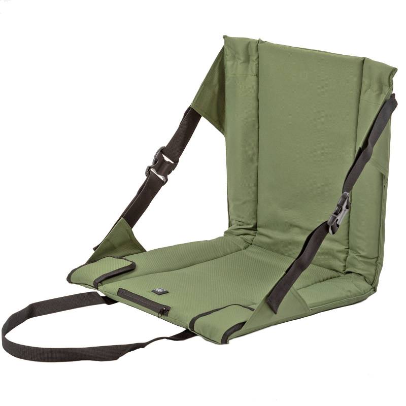 OUTCHAIR BackUp Thermo Sitz Heizkissen Jagd Angeln Stadion Kissen Beheizbar Akku-oliv von Outchair