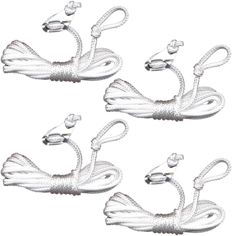 OUTDOOR 4 x 4 m Set Abspannleine Zelt Leine Abspann Schnur Spann Seil Kordel 4mm von Outdoor International
