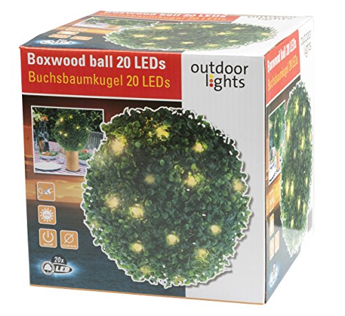PartyFunLights Boxwood ball 20 LED, 26,5 cm 51699 PartyFunLights Boxwood ball 20 LED, 26,5 cm 51699 von Outdoor Lights