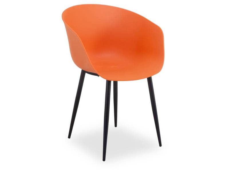 Outdoor Gartenstuhl Gartenstuhl outdoor OVADA orange BHT 53x59x77 cm orange Stapelstuhl von Outdoor