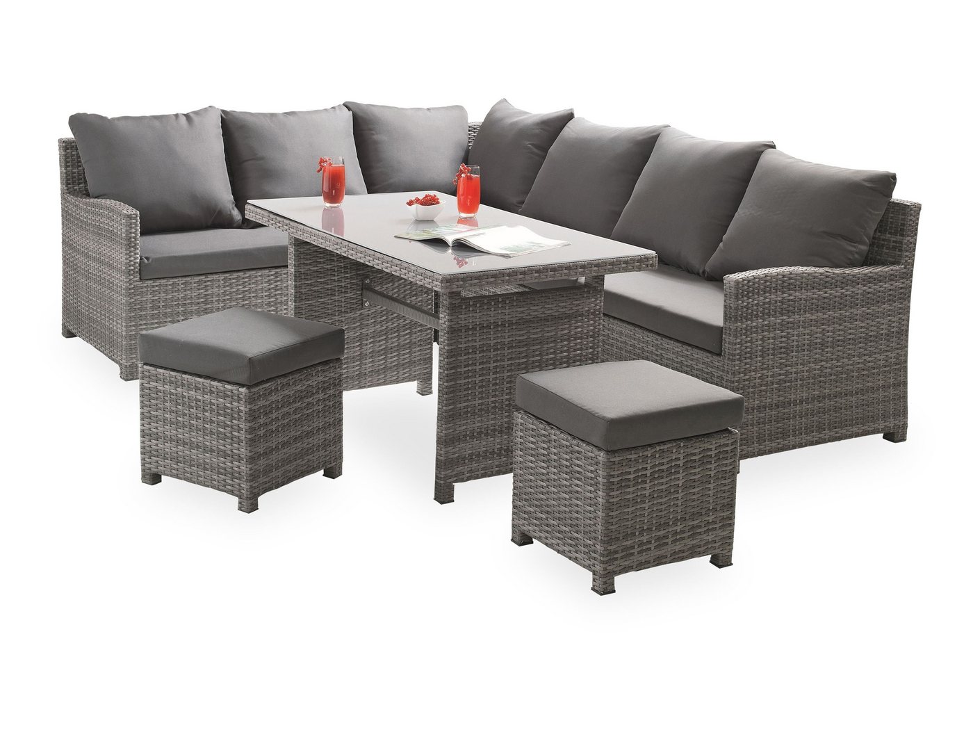 Outdoor Gartenlounge-Set Loungeecke Outdoor MERLE II Garten-Sofa Loungesofa Outdoorsofa von Outdoor