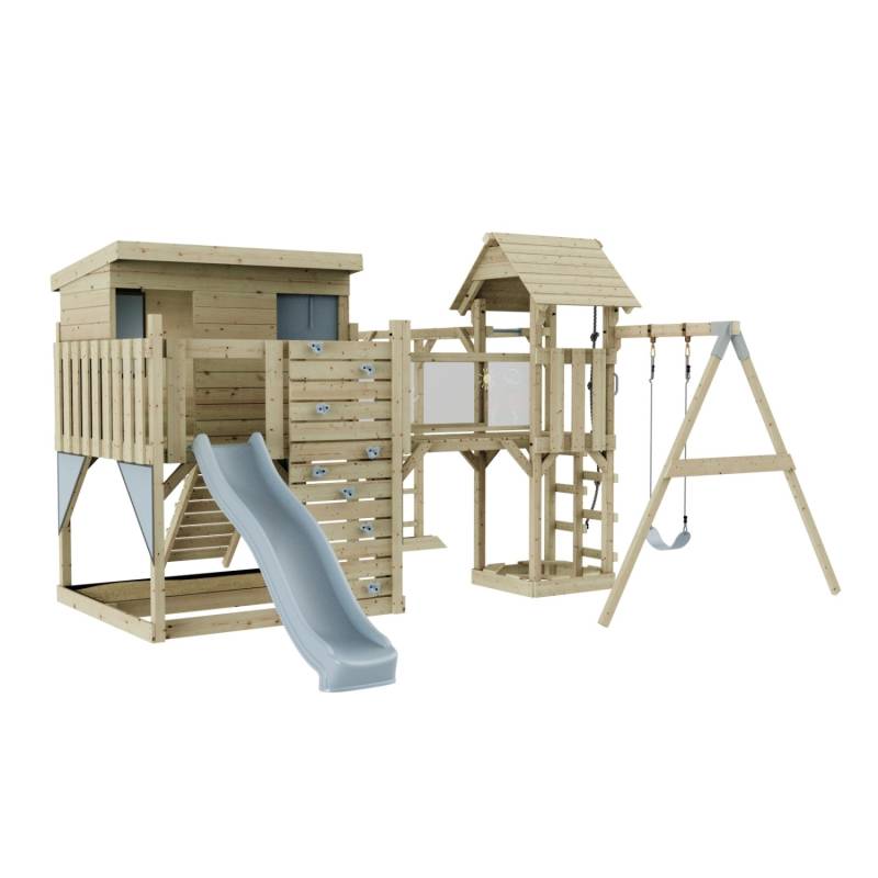 OutdoorToys Spielturm Inga mit Kinderschaukel Eisblau von OutdoorToys