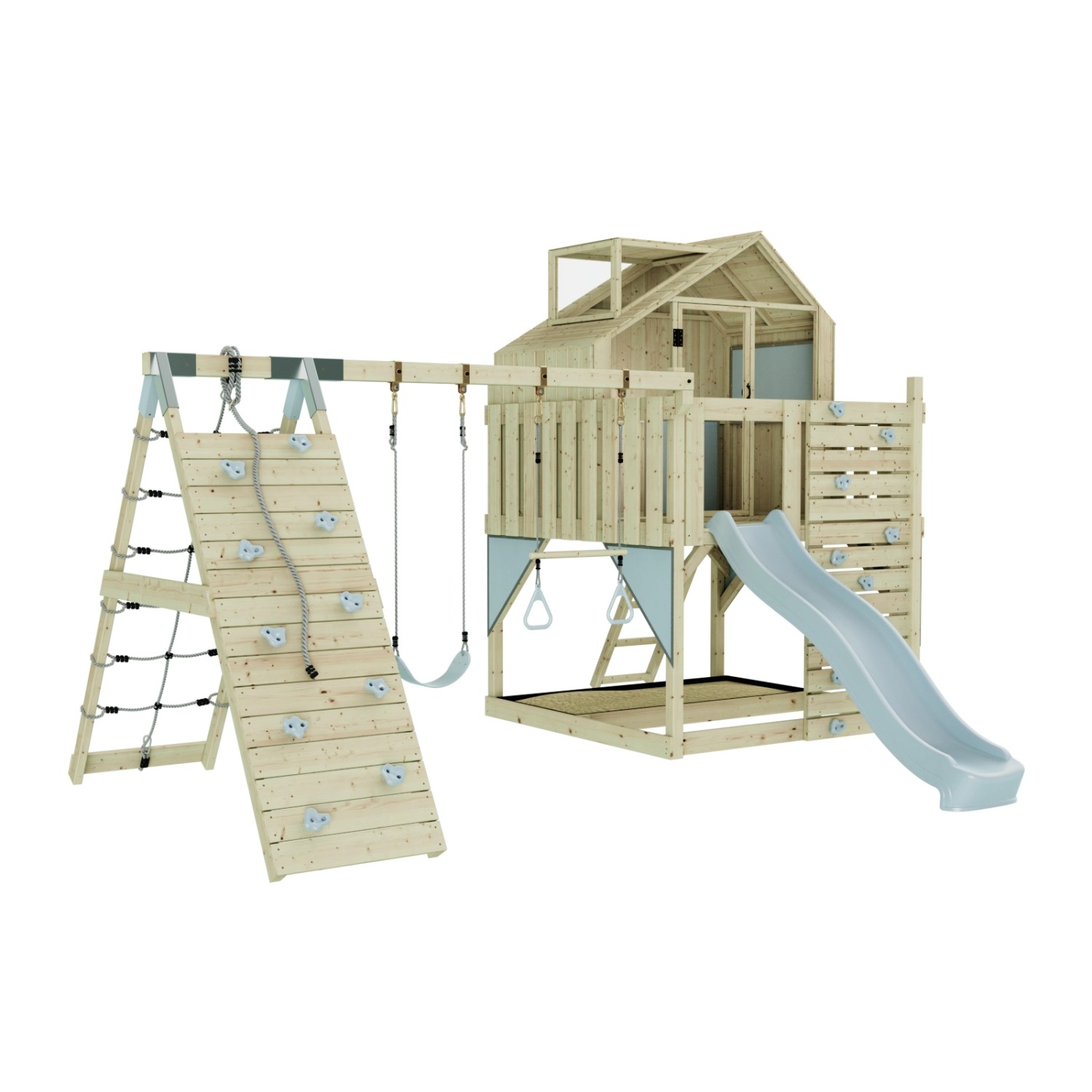 OutdoorToys Spielturm Oscar mit Trapezstange Eisblau OutdoorToys Spielturm Oscar mit Trapezstange Eisblau von OutdoorToys