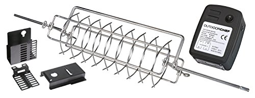 OUTDOORCHEF Grillzubehör, Drehkorb Set, Silber, 15x76x15 cm, 14.331.08 von OUTDOORCHEF