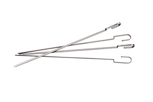 Outdoorchef Grillzubehör, Grillspiesse, 4-er Set, silber, 0,6x0,3x40 cm, 18.212.08 von OUTDOORCHEF