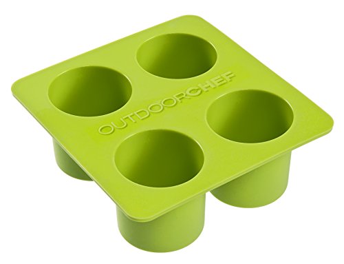 Outdoorchef Grillzubehör, Silikon Backform Zylinder Klein, grün, 13,3x13,8x4,9 cm, 18.212.03 von OUTDOORCHEF