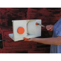 Brotschneidemaschine Brot Kunststoffschneidemaschine Weiß Orange Brotmaschine Küchenhelfer von OutlivedMemories