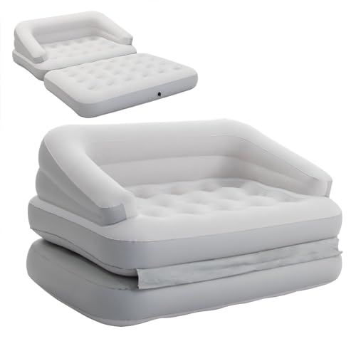 Outraveler Aufblasbare Couch, beflockt, Luftsofa, aufblasbares Sofa für Camping, Grau Outraveler Aufblasbare Couch, beflockt, Luftsofa, aufblasbares Sofa für Camping, Grau von Outraveler