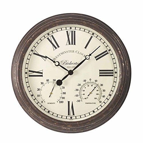 Bickerton Wanduhr & Thermometer 38,1 cm von Outside In Designs