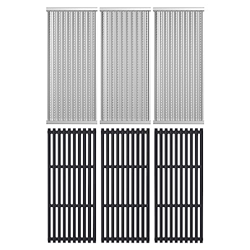 Outspark Grillroste und Strahlerplatten, Ersatzteile für Charbroil TRU-Infrarot-Grills 3 4 Brenner 463241314 433243911 463210011 463210312 G515-4700-W1, G515-4800-W1, Guss Eisen von Outspark