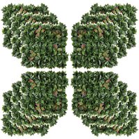 12 Stück künstliches Pflanzenwand Hecke 50x50 von Outsunny