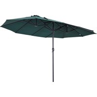 Outsunny Doppelsonnenschirm mit Schirmständer Gartenschirm 460x270cm von Outsunny
