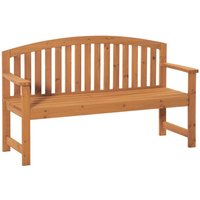 Outsunny Gartenbank 2-Sitzer Parkbank Sitzbank aus Holz bis 320 kg Bank Orange von Outsunny