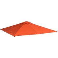 Pavillondach Ersatzdach Pavillonabdeckung Polyester Orange 2,98x2,95m von Outsunny