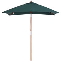 Outsunny Sonnenschirm Knickbarer Gartenschirm einstellbar Grün 200 x 150 x 230 cm von Outsunny