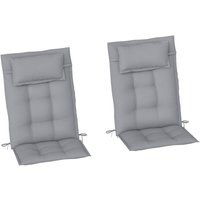 2er Set Auflage für Sonnenliege Wasserabweisend Liegenauflage für Gartenliege Polsterauflage für Strandliege Liegestuhl Kissen Polster für von Outsunny