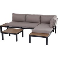 3-teiliges Gartenmöbel-Set mit Beistelltisch Sofa mit Kissen 164 x 74 x 69 cm von Outsunny