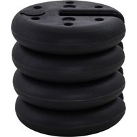 4 Stk. Pavillon Standfuß Pavillongewicht befüllbar bis 5 kg HDPE-Kunststoff Schwarz Ø25x6cm 4 Stk. Pavillon Standfuß Pavillongewicht befüllbar bis 5 kg HDPE-Kunststoff Schwarz Ø25x6cm von Outsunny