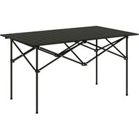 Campingtisch Klapptisch mit Aufrollbare Tischplatte X-Rahmen Gartentisch aus Aluminium leicht 2 Personen Beistelltisch Falttisch für Garten Balkon Campingtisch Klapptisch mit Aufrollbare Tischplatte X-Rahmen Gartentisch aus Aluminium leicht 2 Personen Beistelltisch Falttisch für Garten Balkon von Outsunny